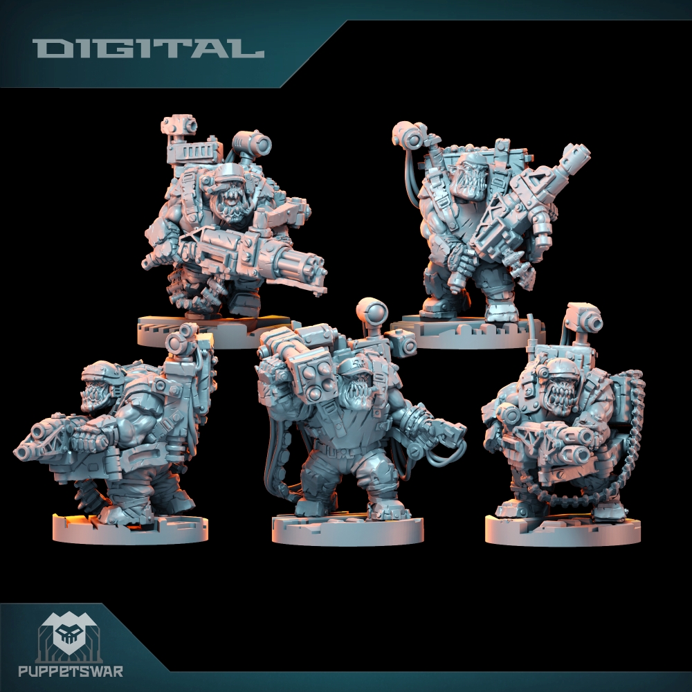 3D Printing Ideas - Orc Ultimate Badasses Squad, figurine en