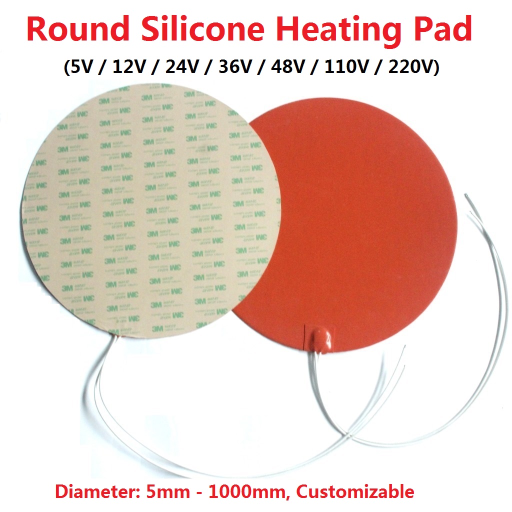 3D Printing Tablet - Coussinets chauffants ronds en Silicone de