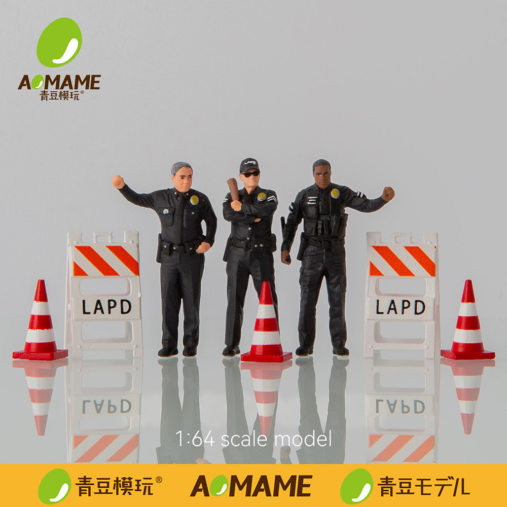3D Printing Diecast Cars - Figurines en résine LAPD Police 1/64,