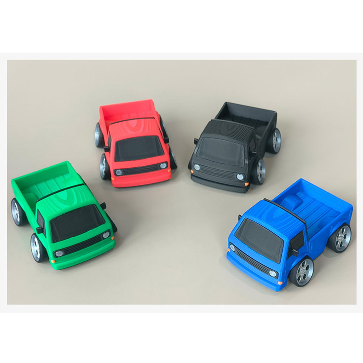 Modèle de camionnette rétro T3 - 3D Printing Diecast Cars avis et prix