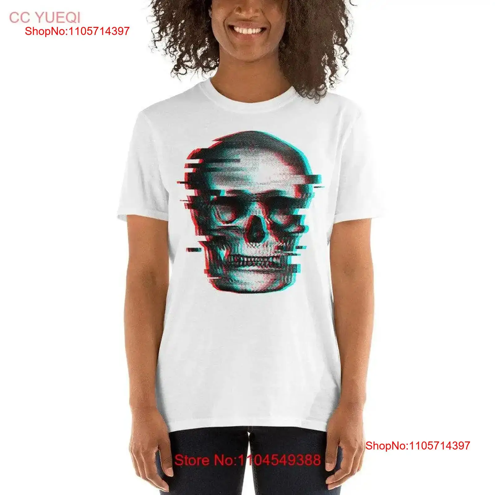 T-shirt rétro à motif crâne gl - 3D Printing X Ray avis et prix