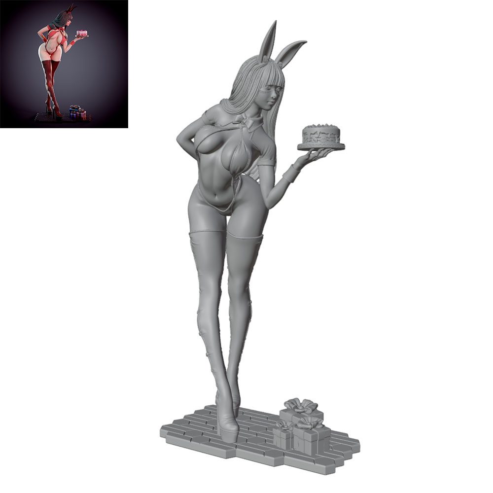 Figurine de fille lapin sur le - 3D Printing Apps avis et prix
