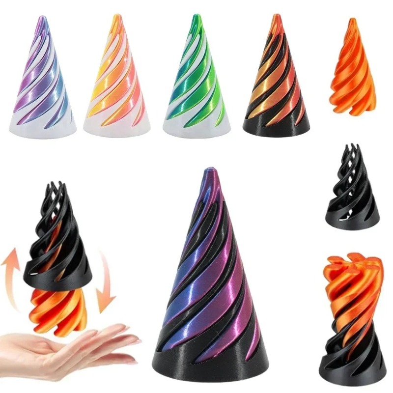 Pyramide rotative imprimée en  - 3D Printing Gif avis et prix
